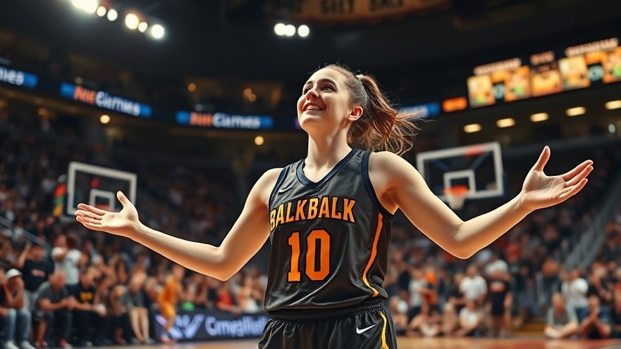 Caitlin Clark questions the game during a vibrant basketball match, showcasing WNBA star impact.