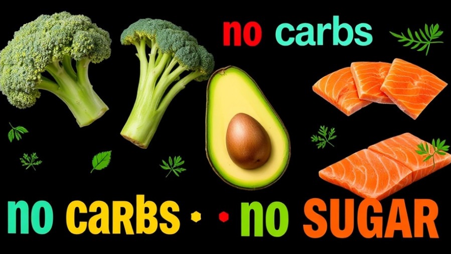 Vibrant poster with healthy foods and longevity diet tips for brain health.