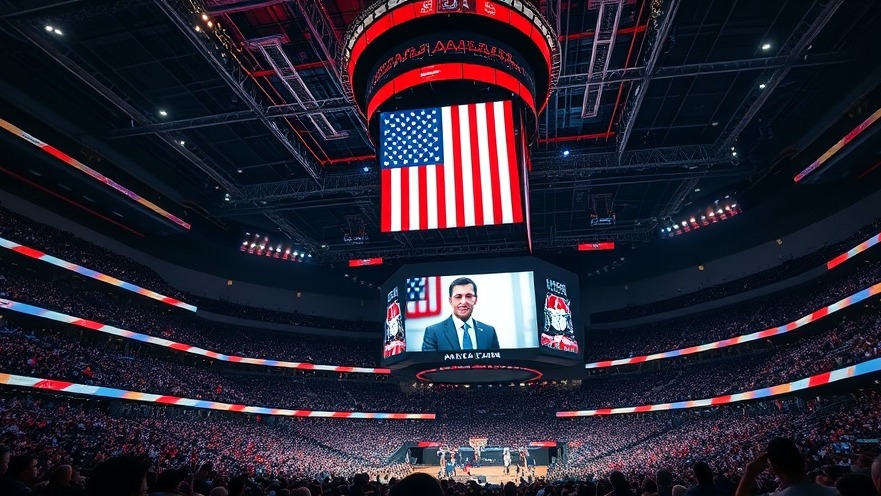 Charlie Kirk memorial service in a packed stadium, celebrating freedom and patriotism.
