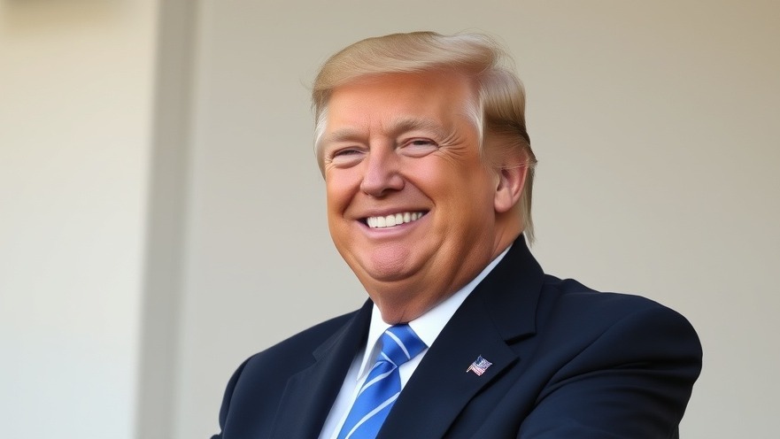 Smiling Trump exemplifying political integrity in the current political climate.