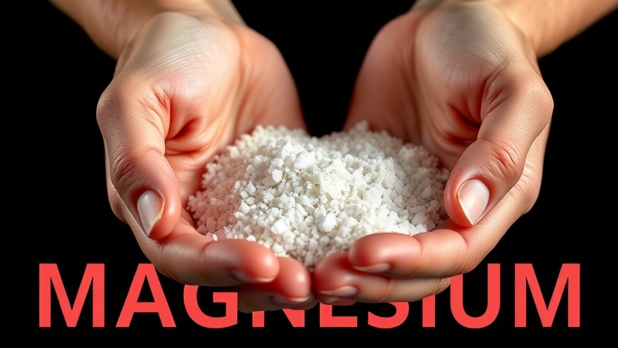 Hands cupping magnesium for muscle recovery, highlighting nutrition for aging seniors.