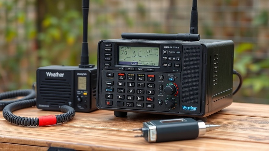 Weather radio system for Texas flood communications and emergency response alerts.