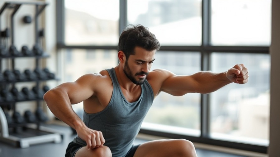 Man exercising for men's health essentials and holistic wellness.