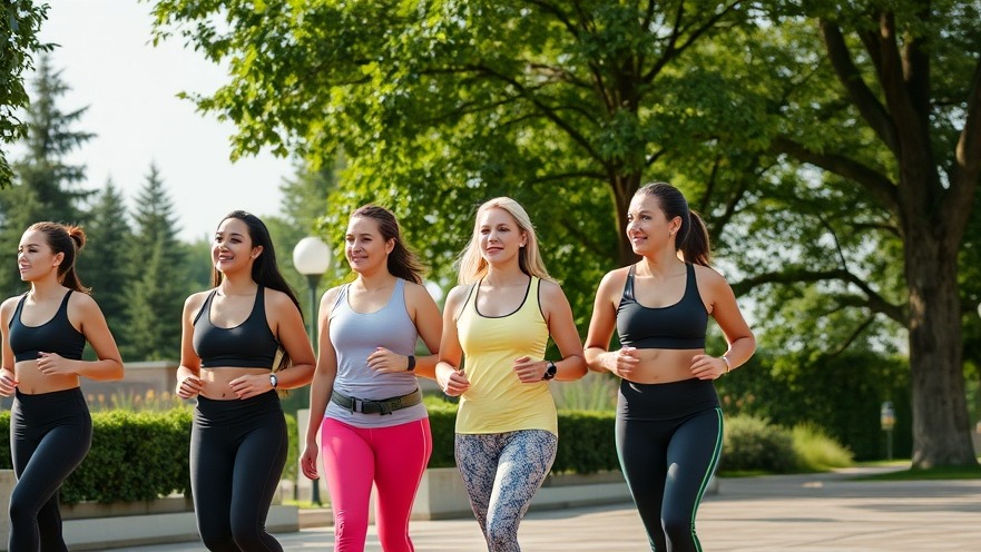 Women in athletic clothes walking for community health and sports engagement.