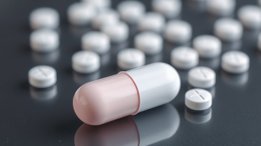 Pharmaceutical pill representing current health news in Texas.