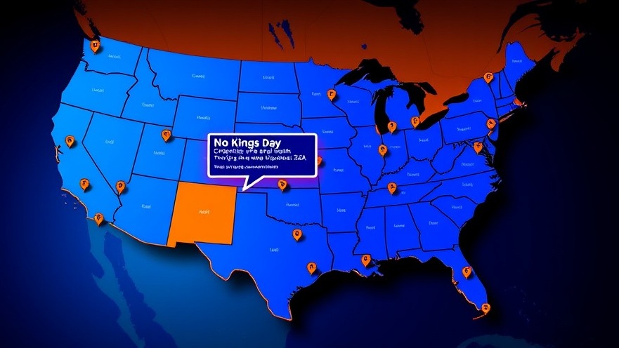 Vibrant map highlighting the No Kings Day protest in Houston, showcasing civic activism and democratic engagement.