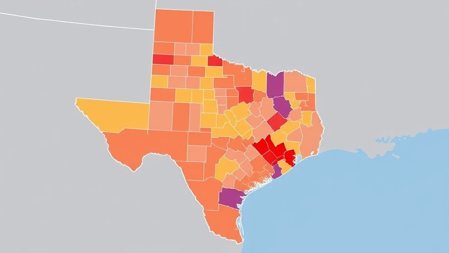 Texas redistricting map illustrating changes for Texas elections 2025.