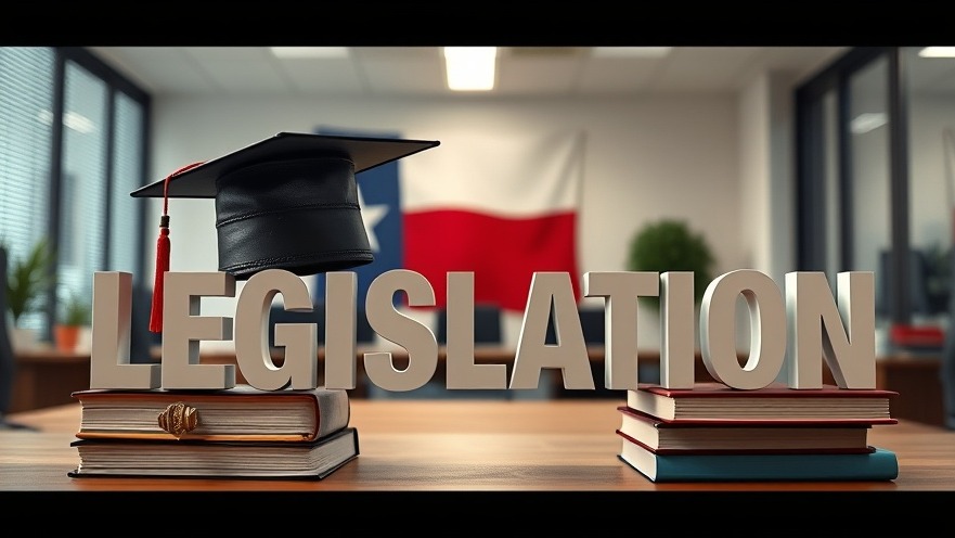 Legislation and education symbols in Texas public schools, featuring the state flag.
