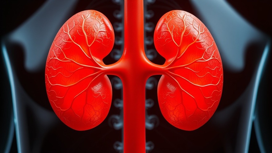 Human kidneys highlighting lifestyle impact on kidney health awareness.