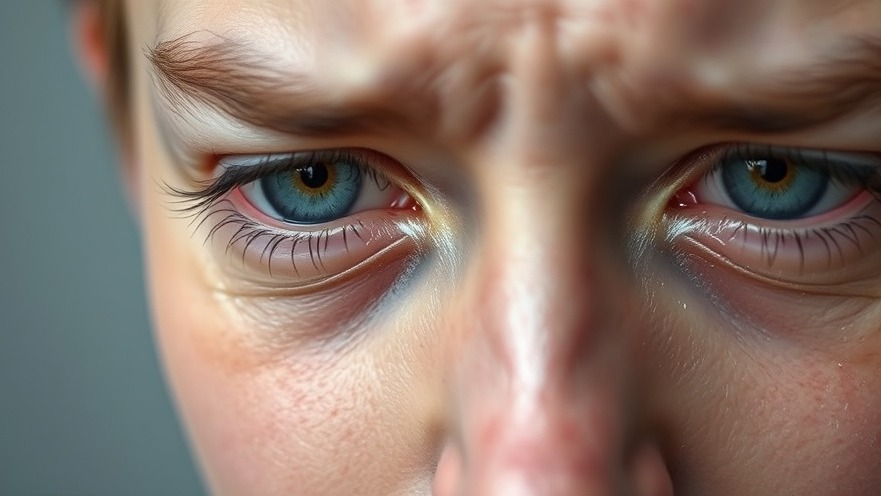 Photorealistic close-up of an emotional face, reflecting fitness and mental health.