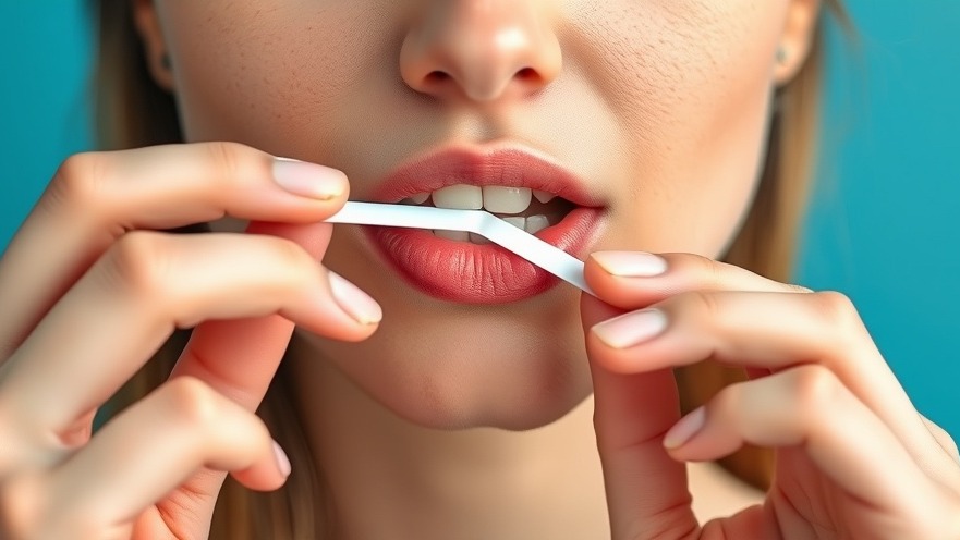 Young woman preparing to chew a rapid flu testing strip, enhancing influenza detection.