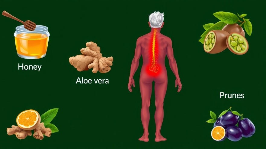 Vibrant illustration of natural remedies like honey and ginger for holistic wellness.