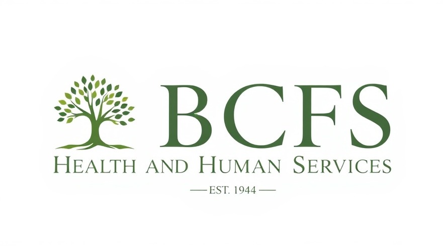 Elegant BCFS logo representing San Antonio nonprofit organizations and community support.