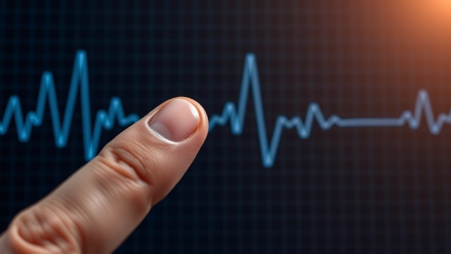 A finger on a pulse, highlighting healthy eating tips for seniors and nutrition for longevity.