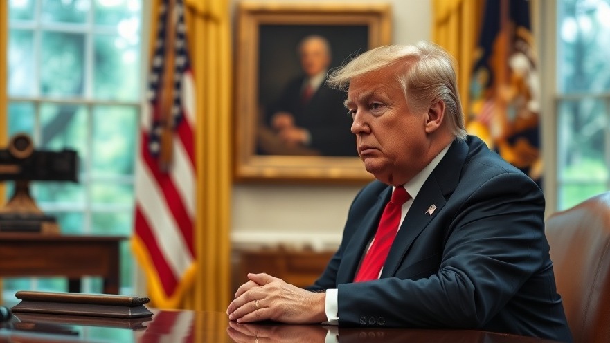 Trump in the Oval Office discussing national political news and immigration policy USA
