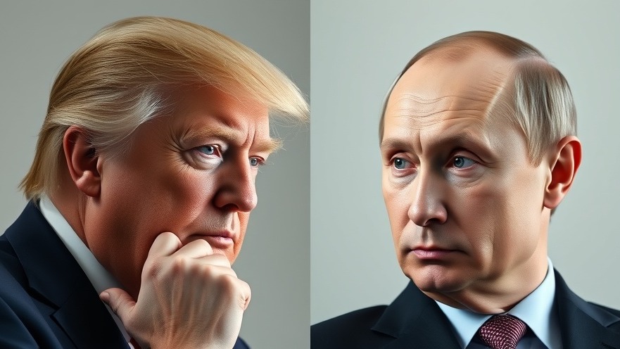 Close-up of Trump and Putin contemplating, reflecting U.S. relations in the Russia Ukraine conflict.