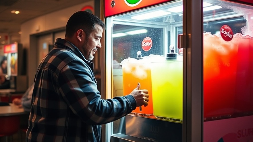 San Antonio police news: man caught stealing a slushie machine.