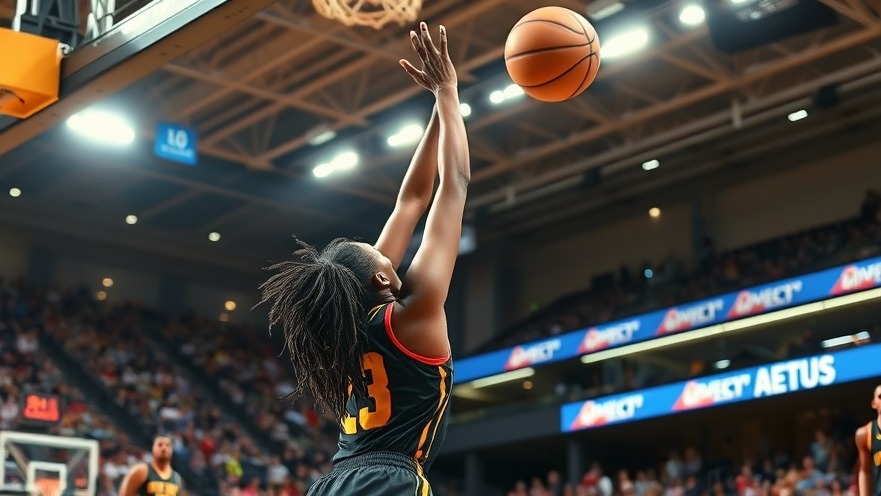 Dynamic basketball scene showcasing a black player blocking a shot, capturing excitement in college sports rankings.