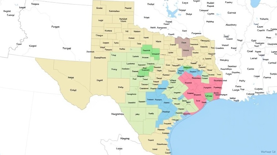 Texas redistricting map illustrating the impact on Congressional retirements and representation in Texas politics.