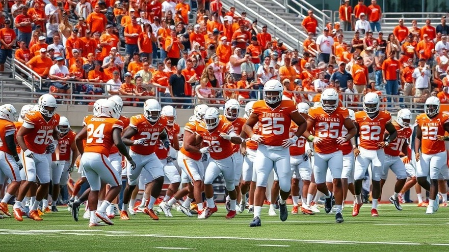Texas Longhorns football team practicing ahead of SEC matchups and the playoffs.