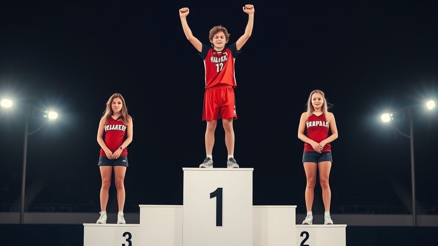 Transgender athletes on an awards platform highlight Title IX implications in school sports.
