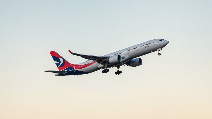 Airplane taking off, symbolizing immigration policy news and pro-Palestinian activism.