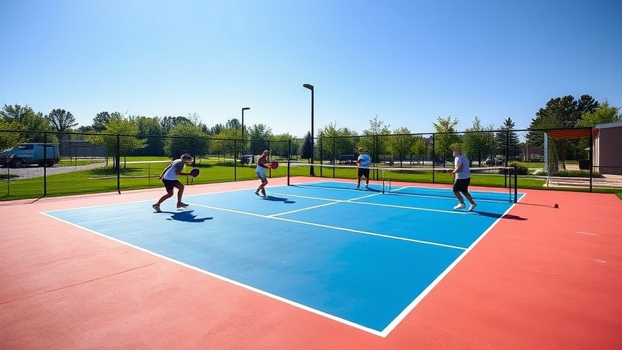 Exciting San Antonio cultural events at a vibrant outdoor pickleball court.