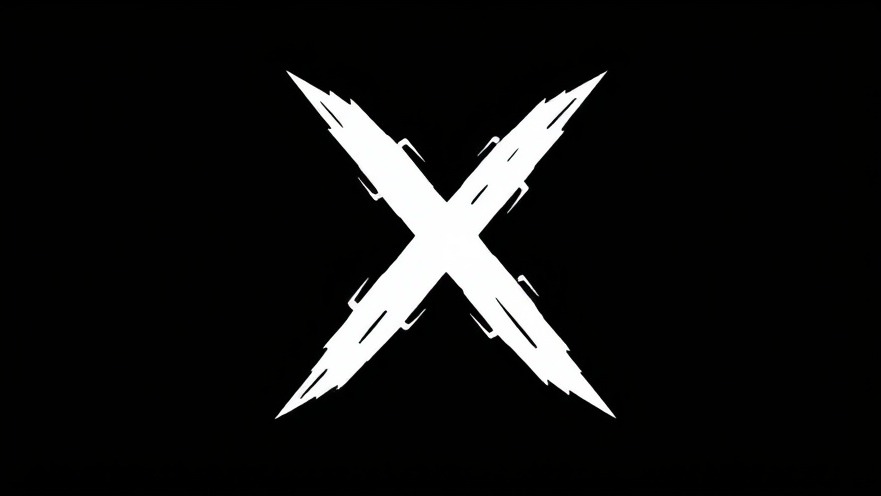 X logo representing Elon Musk's Twitter leadership and AI technology impact.