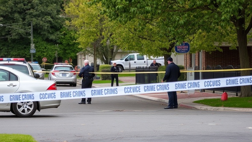 Outdoor crime scene highlighting community safety initiatives and crime rates in USA.