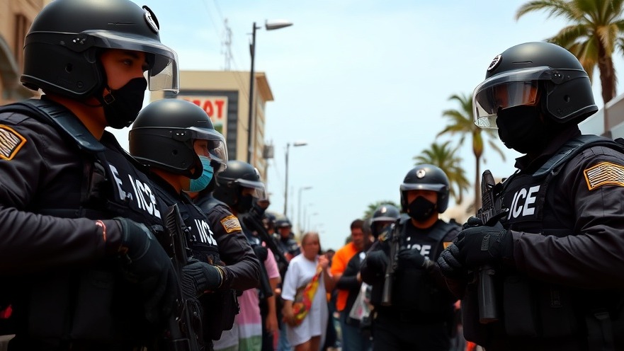ICE agents arresting hispanic migrants, highlighting immigrant health issues and deportation fear.