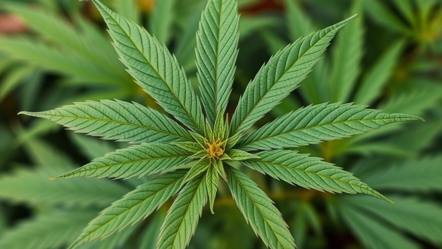 Cannabis leaf symbolizing medical cannabis autism and THC medicinal use in Texas.