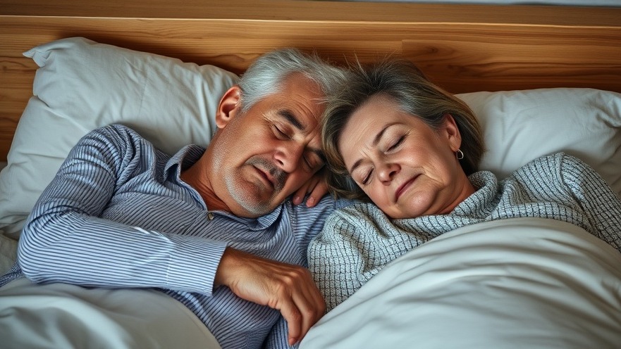 Senior couple sleeping soundly, promoting mental wellness for seniors.