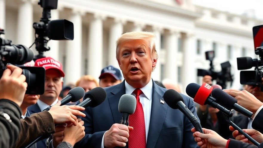 Trump discusses consumer safety regulations at press conference, engaging with media.