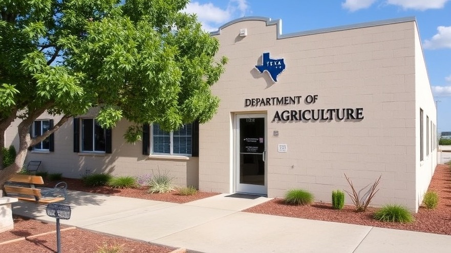 Texas Department of Agriculture office showcasing Texas politics news and economy trends.