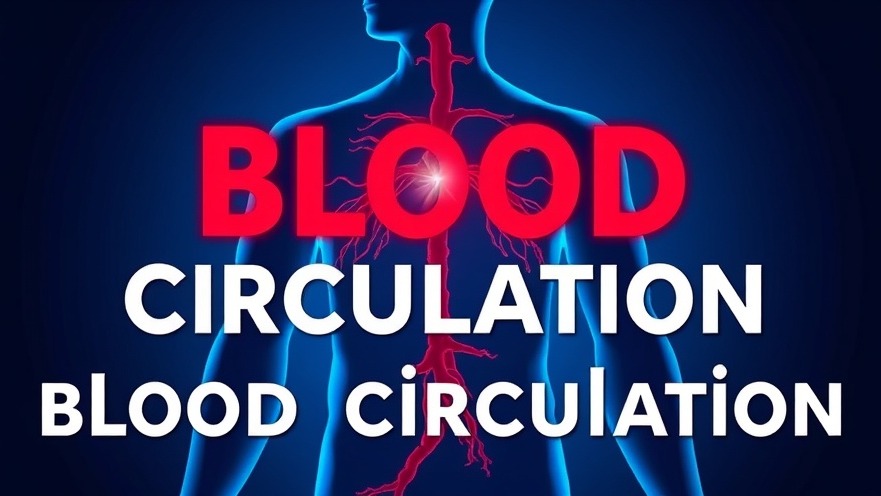 Educational graphic on blood circulation self-tests for seniors, vibrant design.