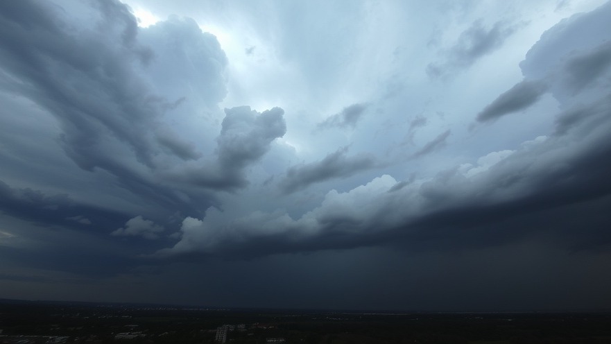 Stormy skies depicting breaking news in San Antonio local news.