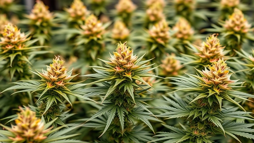 Flowering cannabis plants showcasing Texas cannabis benefits in rural areas.