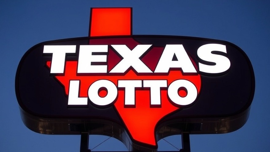 Texas Lotto sign representing Texas gaming regulations and current events.