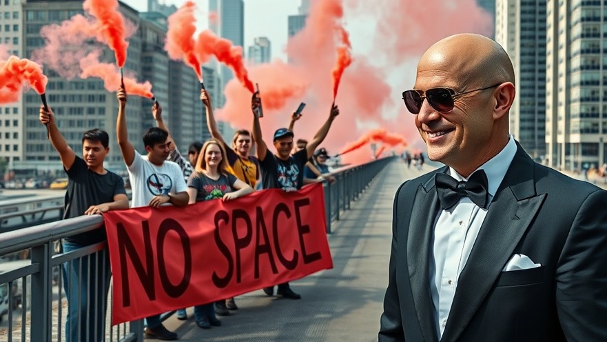 Vibrant wedding protests highlighting wealth inequality in local community activism.