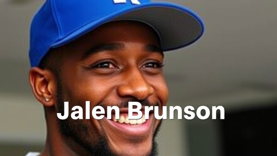 Close-up of Jalen Brunson smiling, showcasing player speed during NBA playoffs.