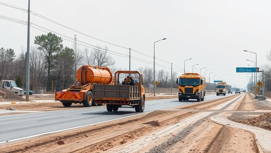 Road construction showcasing Minnesota road repairs and infrastructure updates.