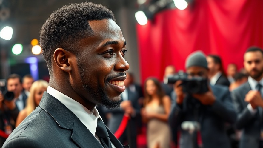 Black male celebrity interacting at Cannes Film Festival, capturing today's celebrity news.