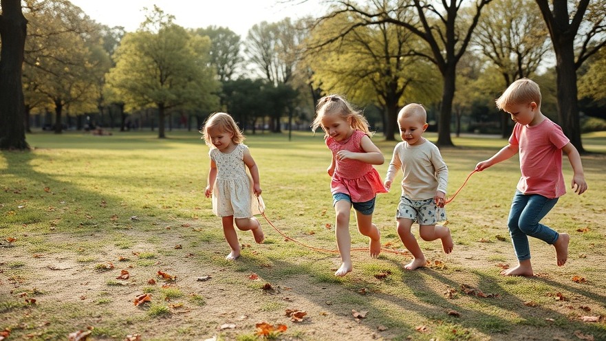 Children enjoying barefoot play in the park, embodying natural health tips.