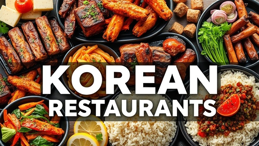 Vibrant collage of San Antonio Korean BBQ dishes showcasing authentic flavors.