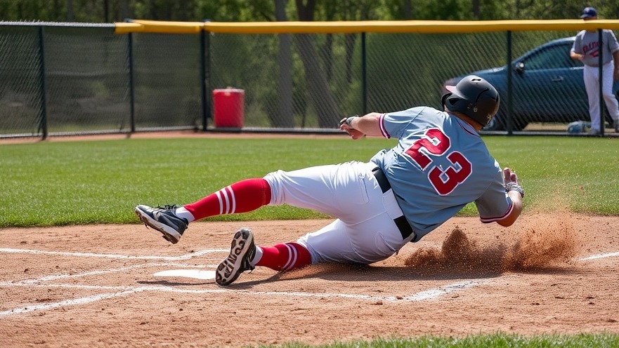 Baseball player slides into home plate during intense MLB action, amidst NFL playoffs excitement.