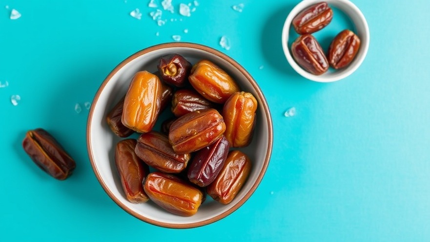 Bowl of dates representing healthy aging for seniors through a longevity diet.
