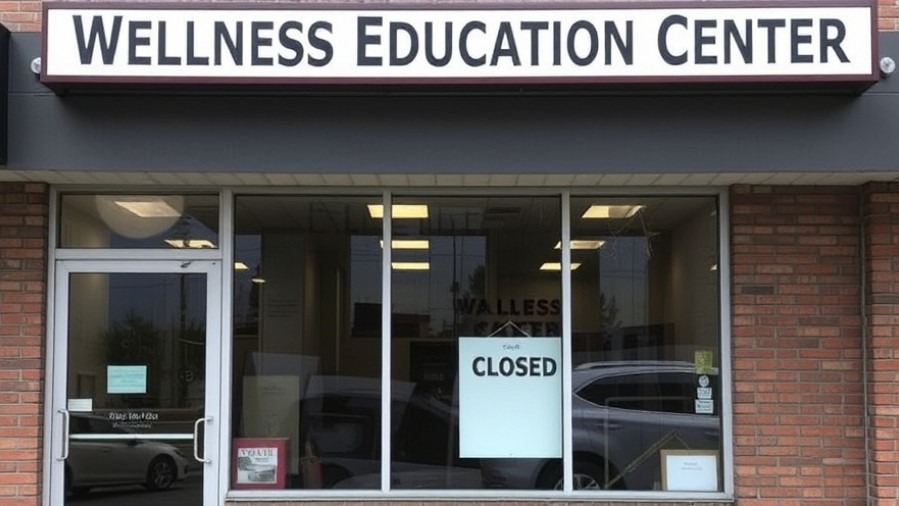 Wellness Education Center storefront closed amid TDLR emergency order on human trafficking in Texas.