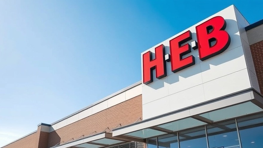 Modern H-E-B grocery store showcasing Dallas economic development and vibrant retail growth.