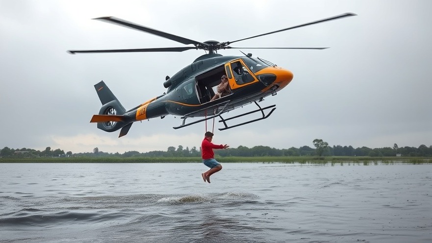 Helicopter rescue amid Texas weather news: child lifted from flooding river.