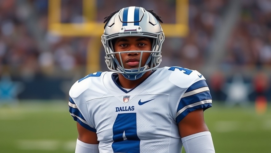 Young black Dallas Cowboys player featured in NFL news on Super Bowl 2025 contract deals.